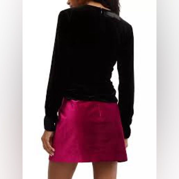 Veronica Beard Pelona Velvet Blouse NWT size 6 - Picture 6 of 11